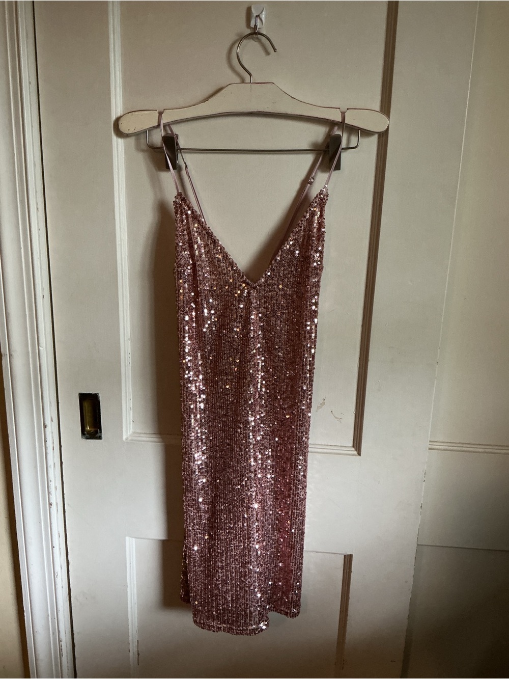NWT Victoria's Secret Pink Sequin Mini Slip Dress
